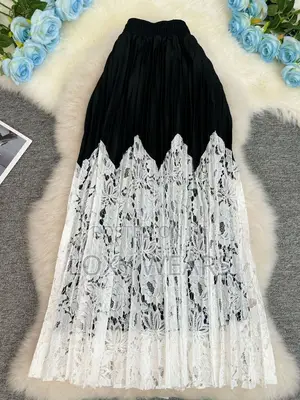 Luxe Pleated Lacey Skirt