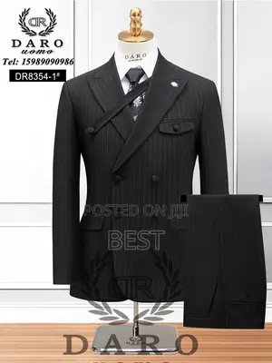 Men's Classic Italian Luxury Double Breasted Fashion Suit