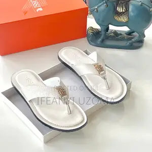 Big Rossi Leather White, Black, Brown, Slippers