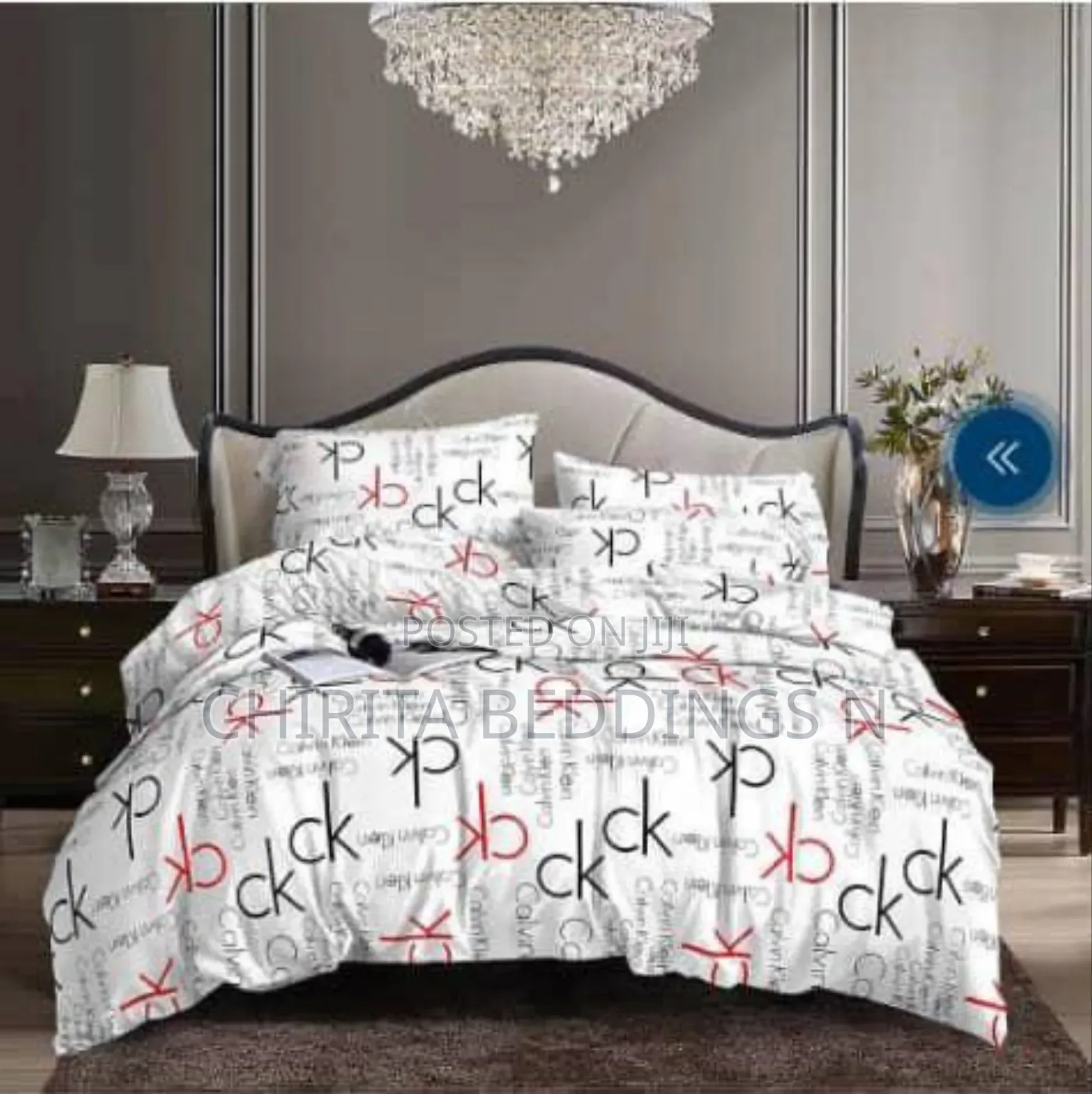 White Designers Bedsheets and Duvet Set