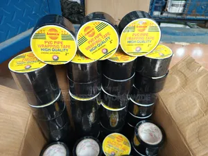 Carton of 2 Inches Black PVC Tape or Pipe Wrapping Tape