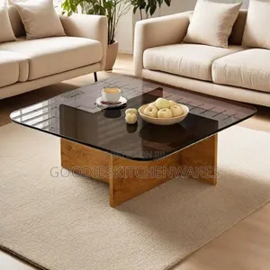 Center Table With Tampered Glass