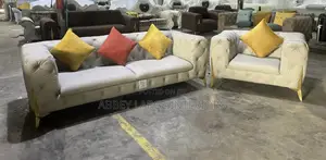 Seven (7) Seater Leather Sofa