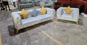 Seven (7) Seater Leather Sofa