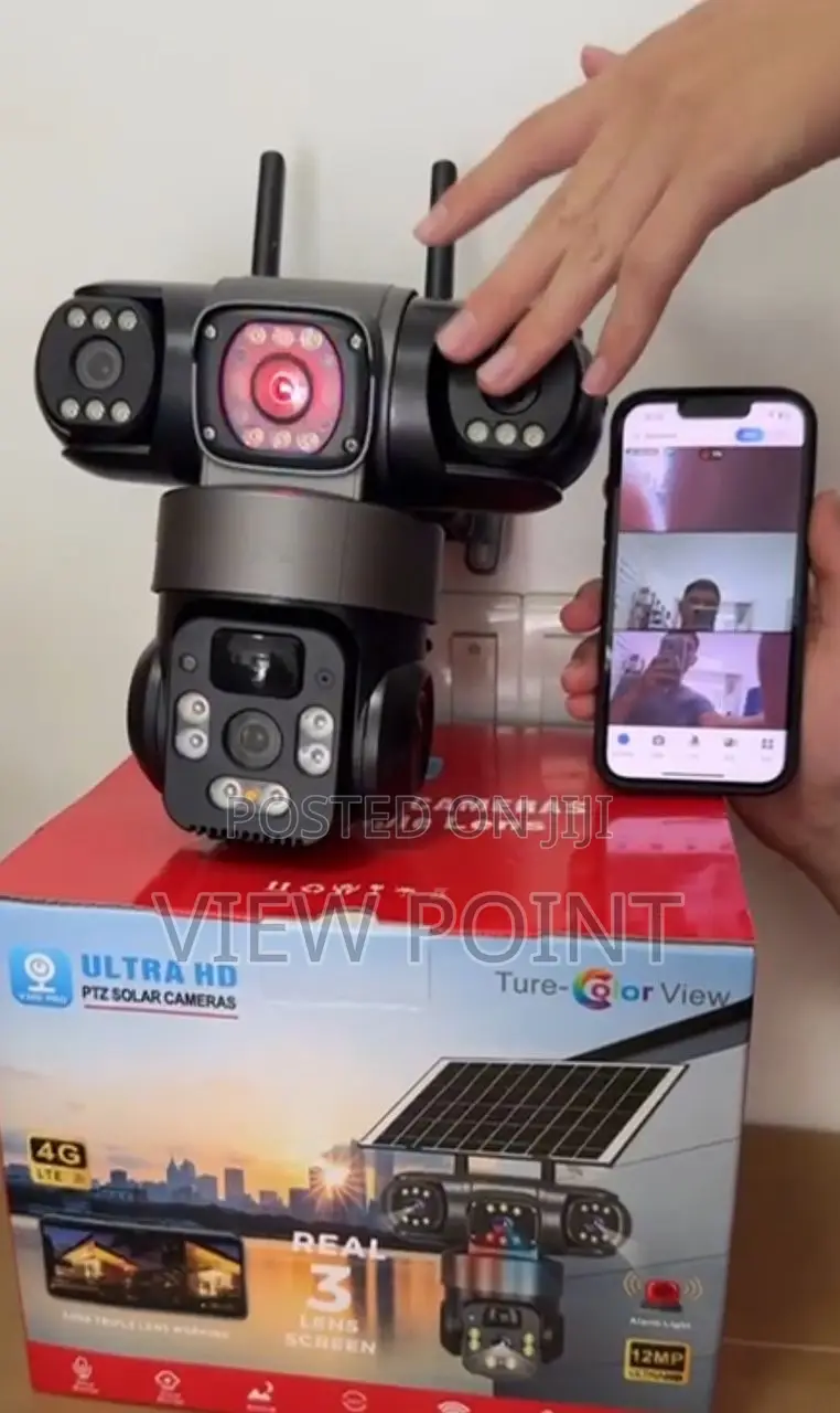 Rotational Triple-lens Ptz Intelligent Camera V380 Pro