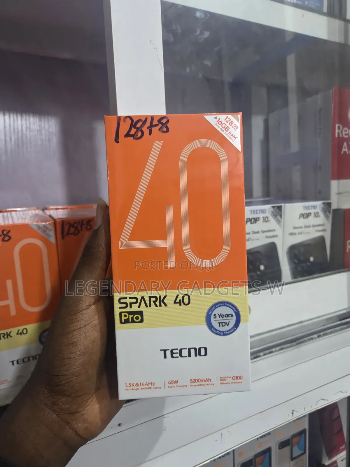 New Tecno Spark 40 Pro 128 GB Black