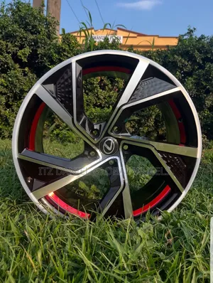 19 Inches Rim Red and Silver Lexus