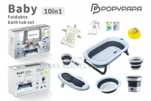 Popypapa Foldable 10 in 1 Baby Bath Tub Set