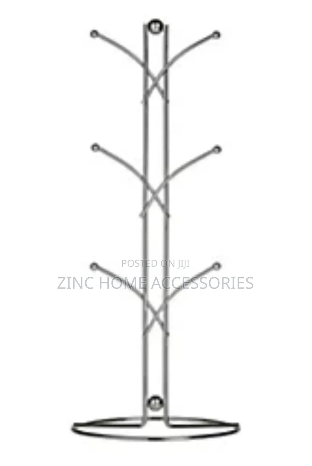 Chrome Wire Mug Tree