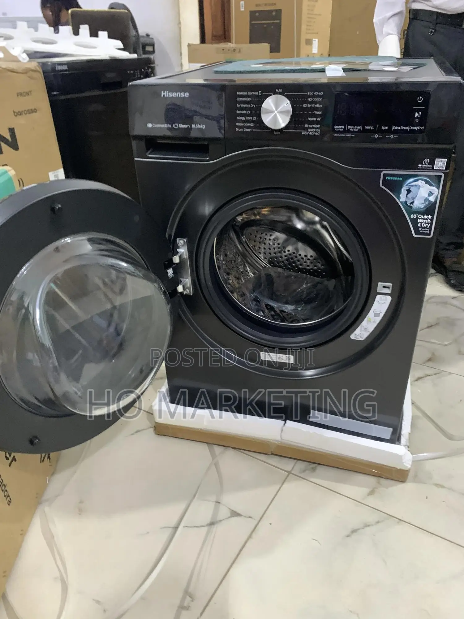 Get Your Hisense 10.5/6kg Automatic Front Load Washer Dryer Now!