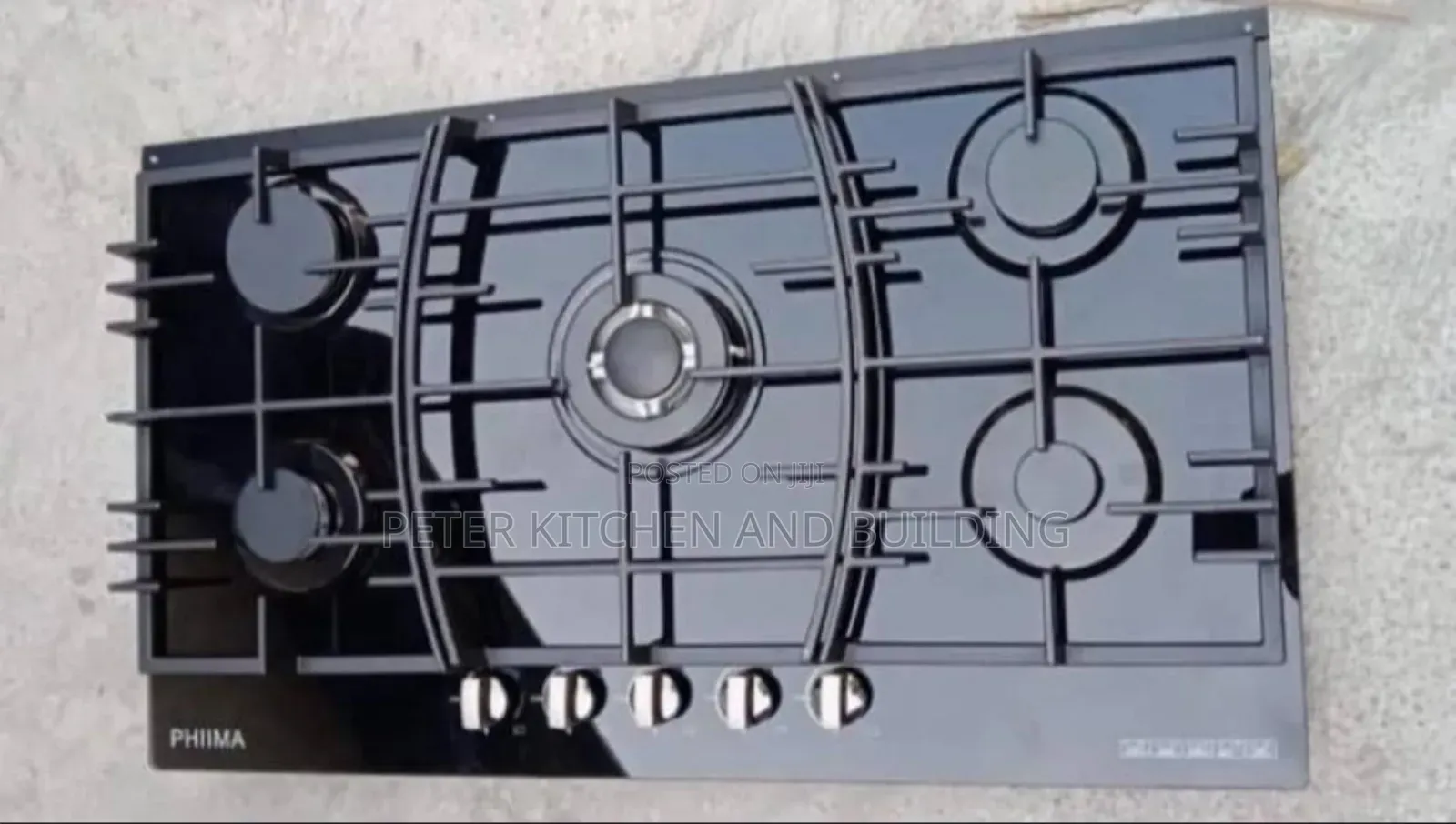 Phiima 5 Buner Glass Cooker Hob