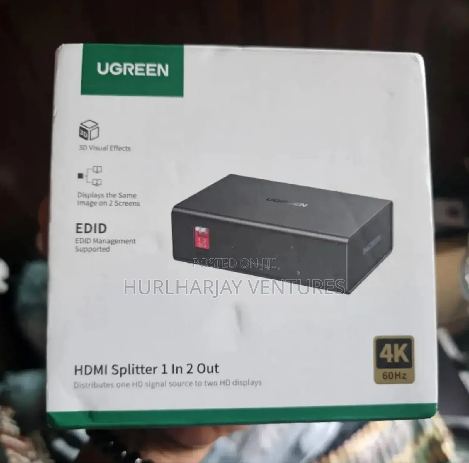 Ugreen 1 in 2 Out Hdmi Splitter (Dual Monitors)