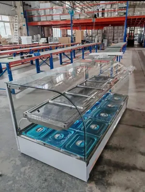 15bowl Food Warmer Up Down Curved Glass