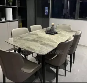 Modern Grey Top Table and Grey Chairs