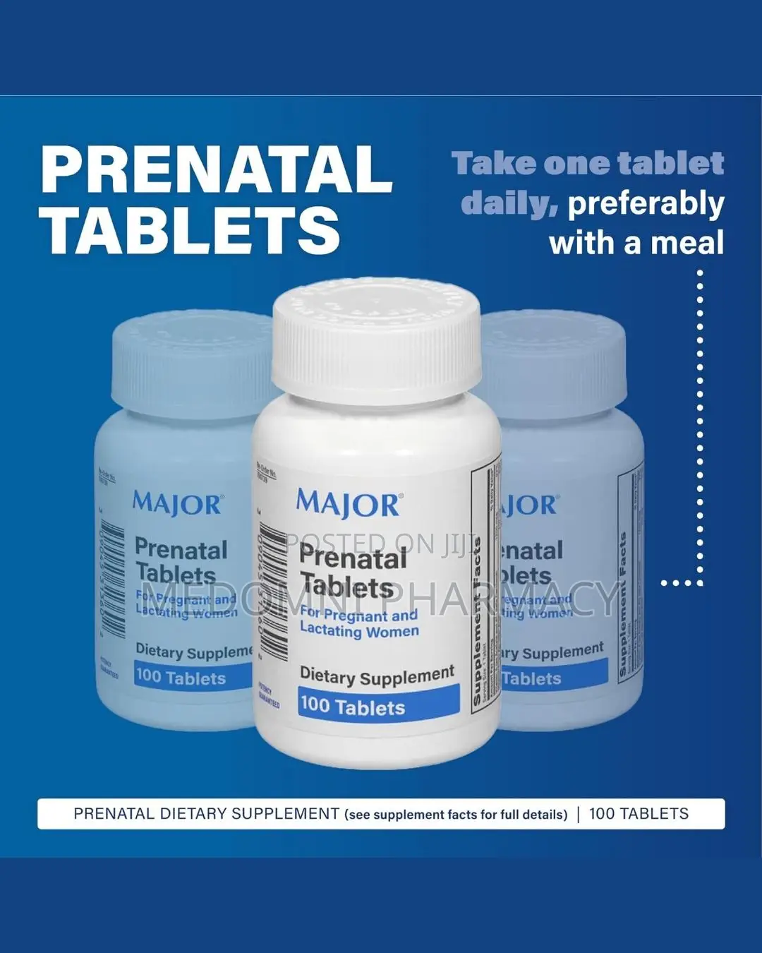 Major Prenatal Multivitamin – 100 Tablets
