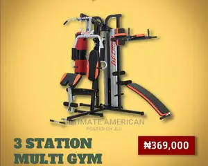 Americal Commerial 3 Multi Station Gym Heavy Duty