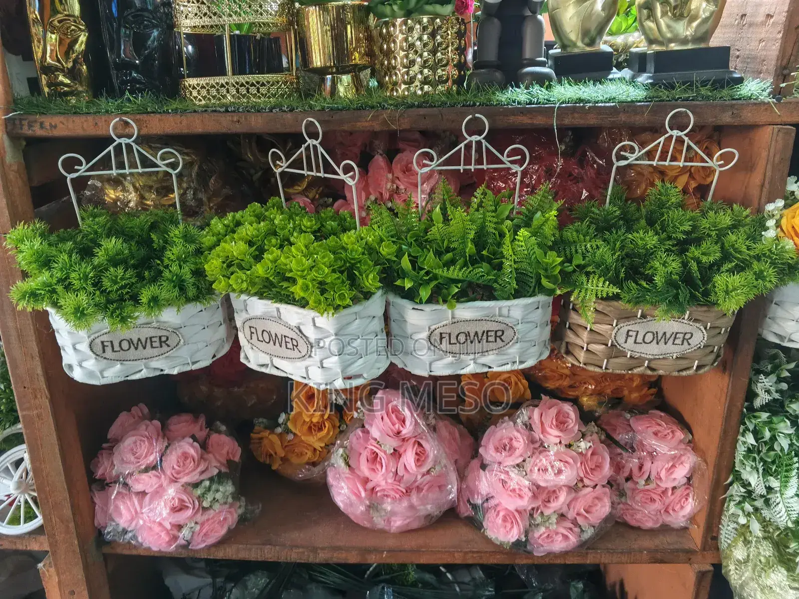 Wall Basket Vase