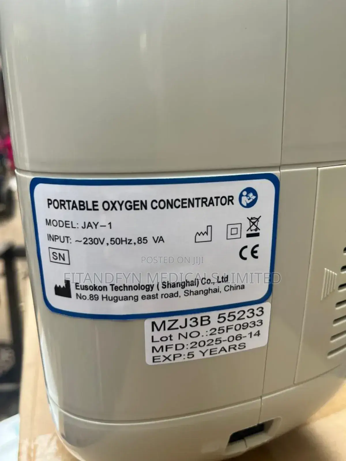 Oxygen Concentrator Portable With Battery Back Up - FitandFyn Medicals ...