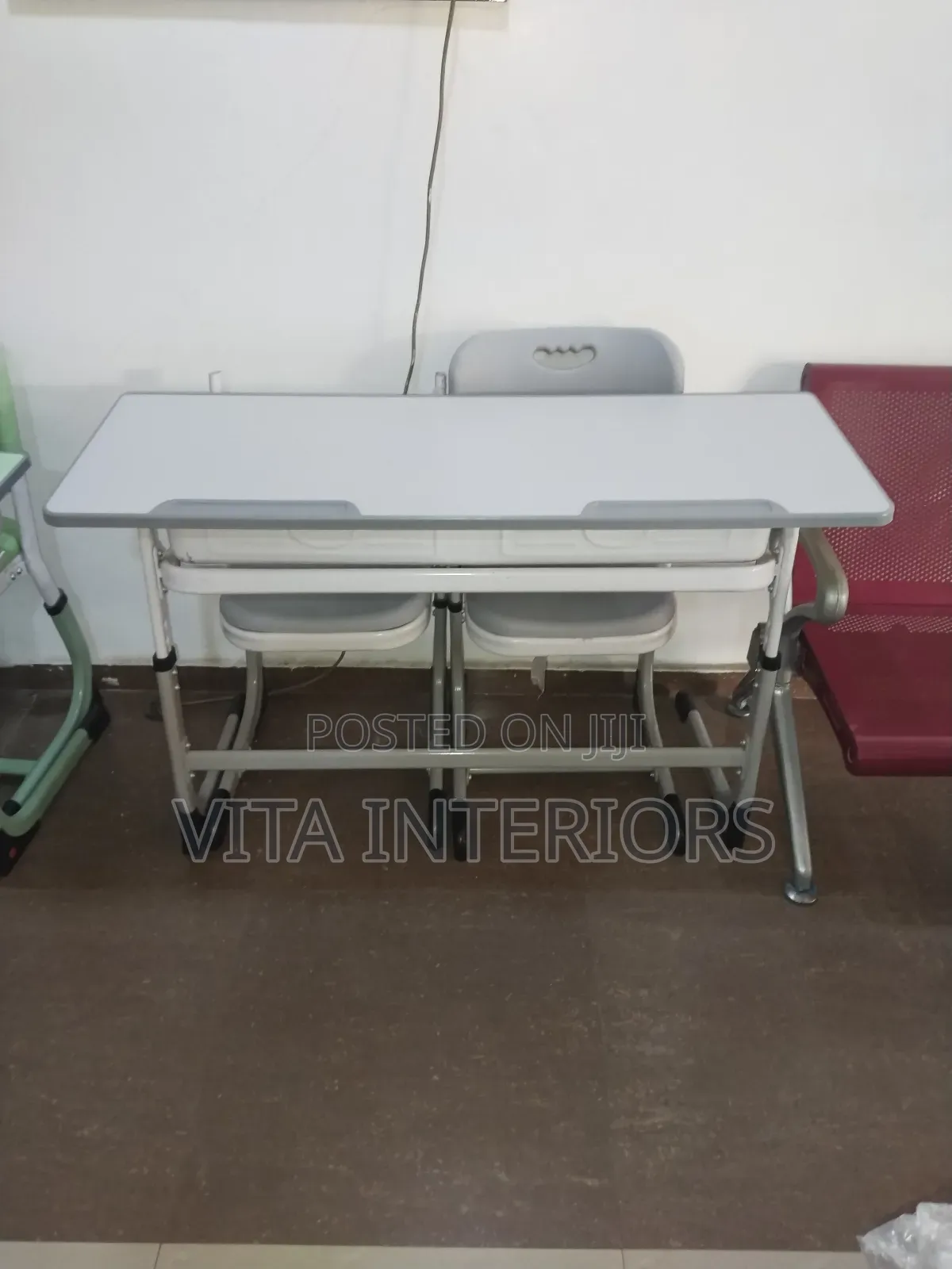 Double Desk and Table