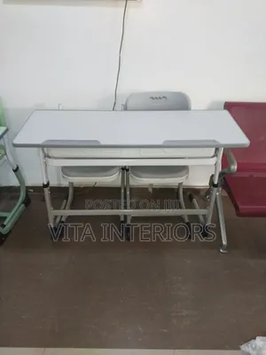 Double Desk and Table