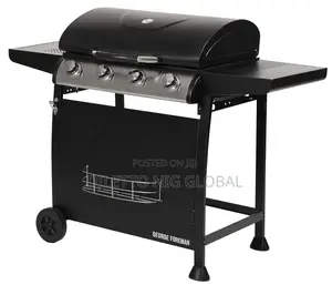 George Foreman 4 Burner Gas BBQ Grill With Automatic Ignition