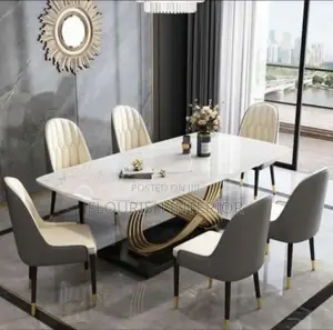 Luxury Quality Imported Marble Dining Set by 6