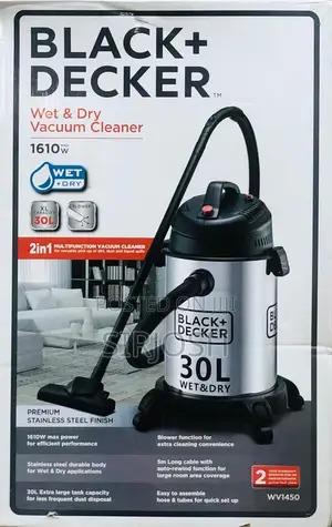 Black + Decker Wet and Dry Vacuum Cleaner