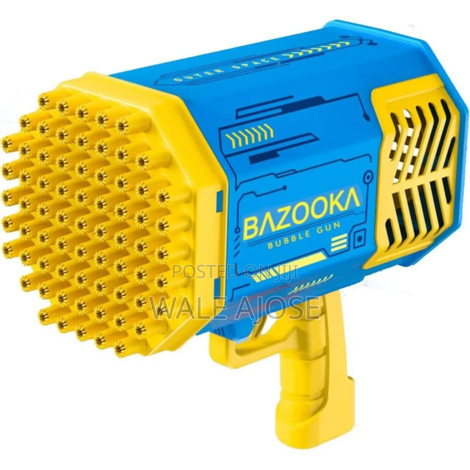 Children's Handheld Bazooka Bubble Machine-blue Yellow
