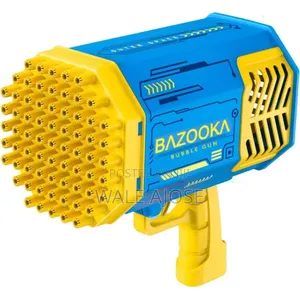 Children's Handheld Bazooka Bubble Machine-blue Yellow