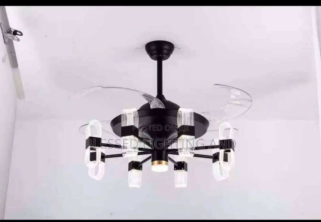 Modern Ceiling Fan Chandelier With Remove Control Led Fixtures 220v
