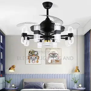 Modern Ceiling Fan Chandelier With Remove Control Led Fixtures 220v