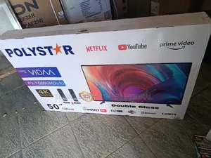 Polystar Smart Tv 50" With Double Screen Protector Two Years Warranty