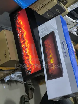 Smart 60cm Led Fireplace Lantern Decorative Fireplace Lantern