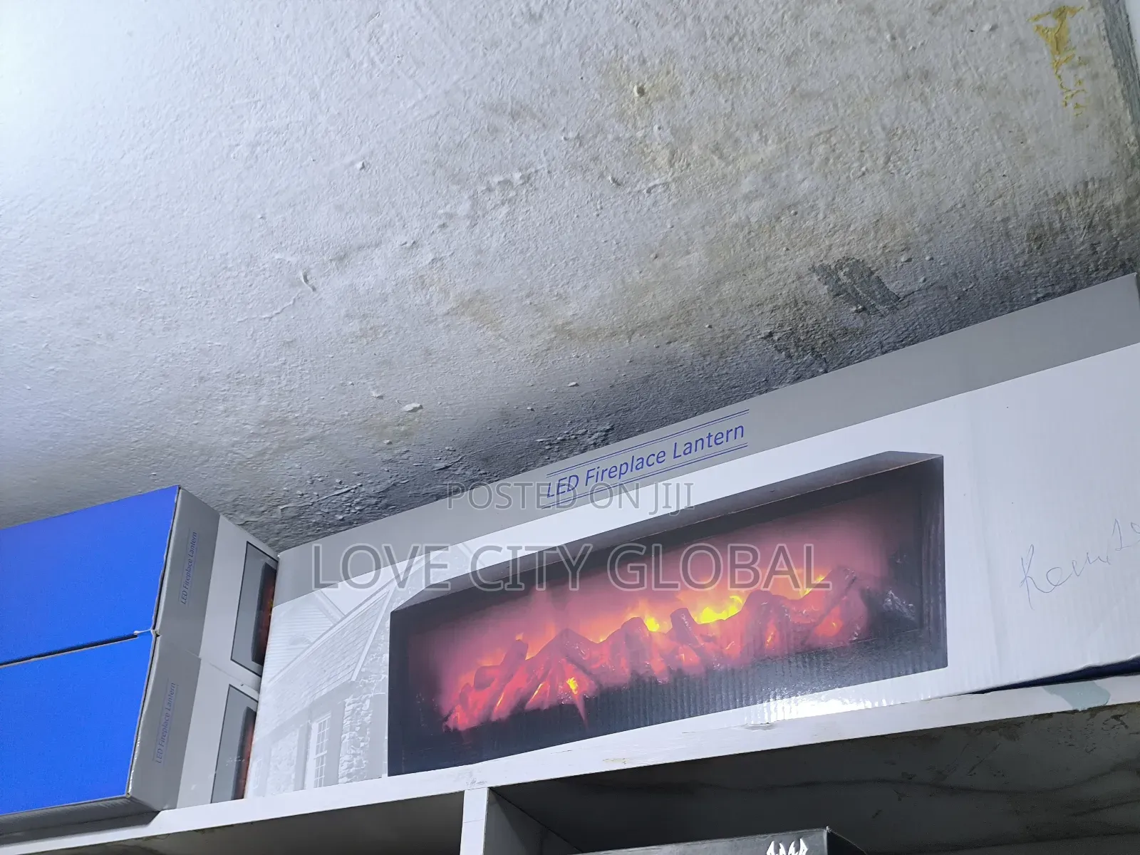 Smart 60cm Led Fireplace Lantern Decorative Fireplace Lantern
