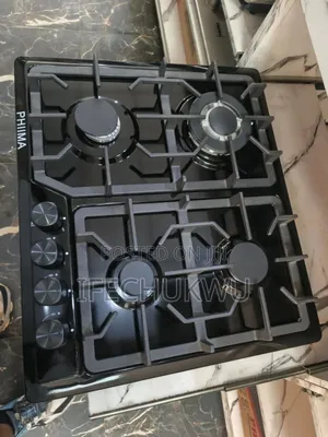 Original High Quality Phiima 60cm Built-in Gas Cooker Hob Black Steel