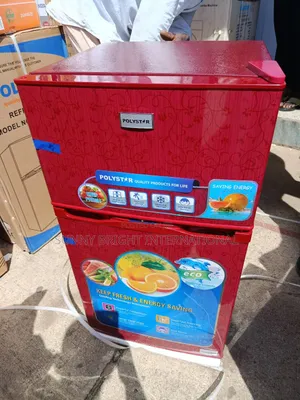 Polystar Double Door Fridge 100l Three Years Warranty