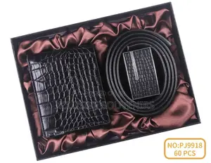 Men’S Promotional Gift Set Leather Wallet And Belt
