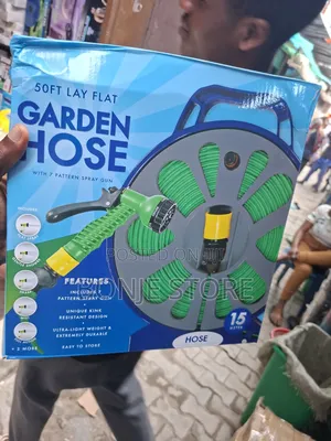 Garden Hose With 7 Pattern Spray Gun - 15m Hose