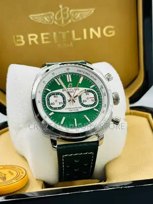 Breitling Quality Luxury Men Genuine Leather Wristwatch