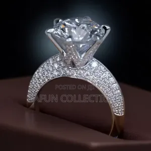 New Design Big Zirconia Quality Silver Proposal Ring