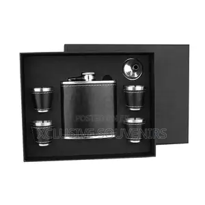 Leak Proof Stainless Steel 6oz Hip Flask With Funnel