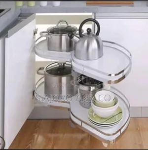 Swing Magic Corner, Kitchen Pot Rack, Built-in Slippers Magic Corner