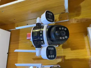 CCTV Solar Camera With 4g and Three Lens With Sound Record