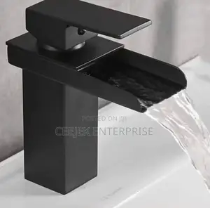 Luxury Black Water Fall Basin Mixer