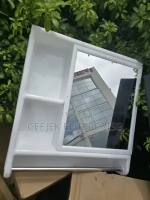 Hanging Mirrow With Shelve and Towel Ray