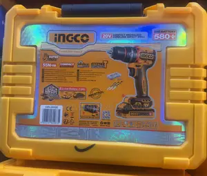Ingco 20v Drill Impact 55nm B/Less Kit