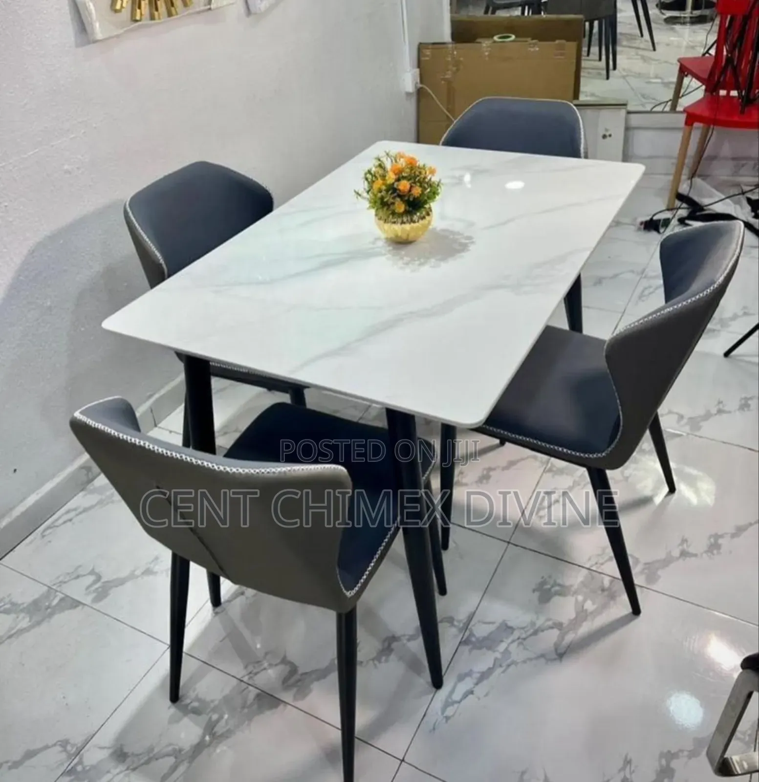 Comfortable Unique 4 Seater Marble Top Table