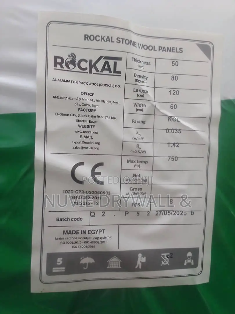 Rockwool Slab Panel 50mm