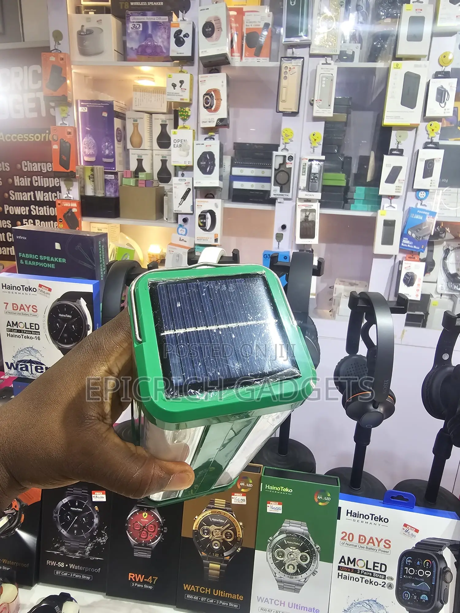 Solar Powered Rechargeable Led Lamp With Panel
