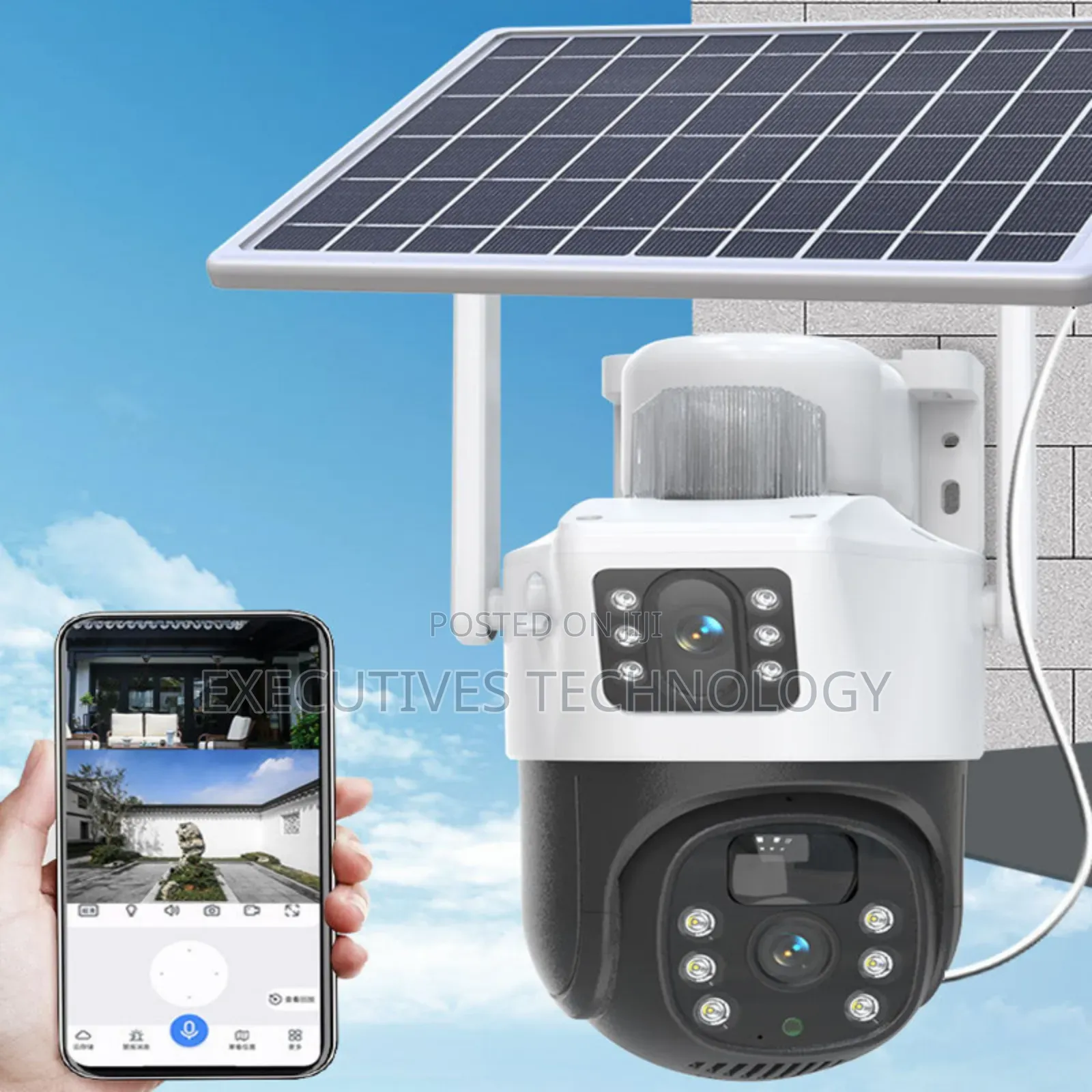 Solar 4g Double Lense Camera